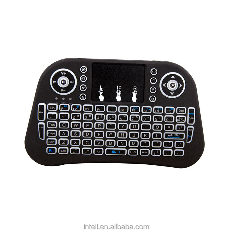 I10 Mini Wireless Keyboard with Wireless Receiver RGB Back Light Wireless Keyboard And Mouse Combo with Lithium Battery Built in